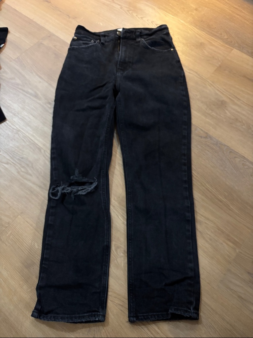 Abercrombie & Fitch ankle straight ultra high rise jeans